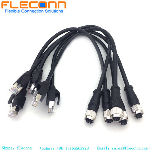 M12 X-Coded Female To Rj45 Cable