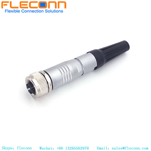 M12 X-Coded Metal Assembled Plug