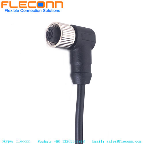 M12 4 Pin Right Angle Cable