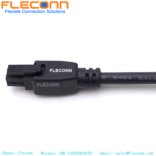Overmolded 43025-0400 2x2P 4 Pin Molex Wire to Board Connector Cable Wire Harness