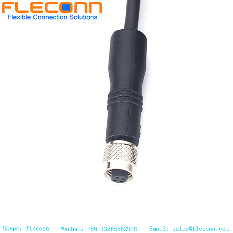 IP67 Waterproof M5 2 3 4 Pin Cable, Male, Female 0.25mm2x4C PUR Jacket Cable