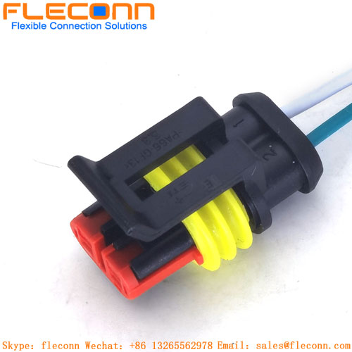 TE 282106-2 AMP Connector waterproof Wire Harness 2P Female TE 282106-2 AMP Connector waterproof Wire Harness 2P Female