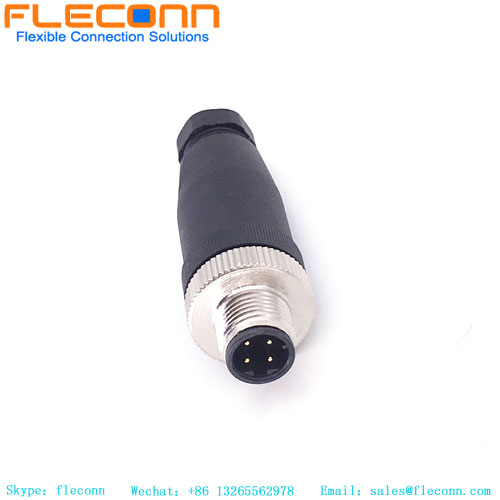 M12 4 Position Male Connector
