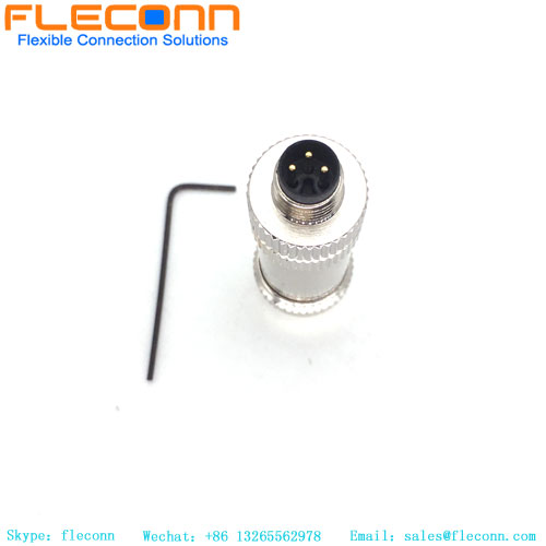 M8 3 Pin Field Wirable Assembly Connector