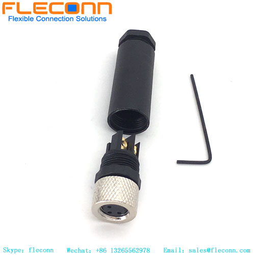 M8 3 Position Connector, Male And Female Available