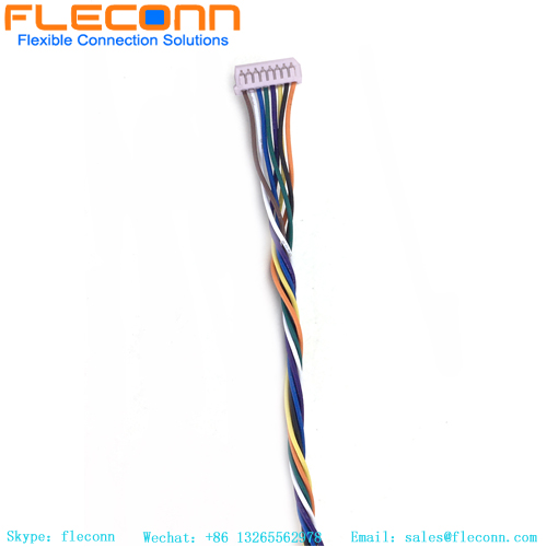 M12 8 Pin Rear Mount Connector With Molex 510210800 Wire Harness