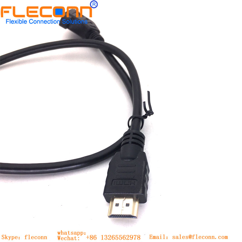 HDMI Panel-Mount Extension Cable With Ear