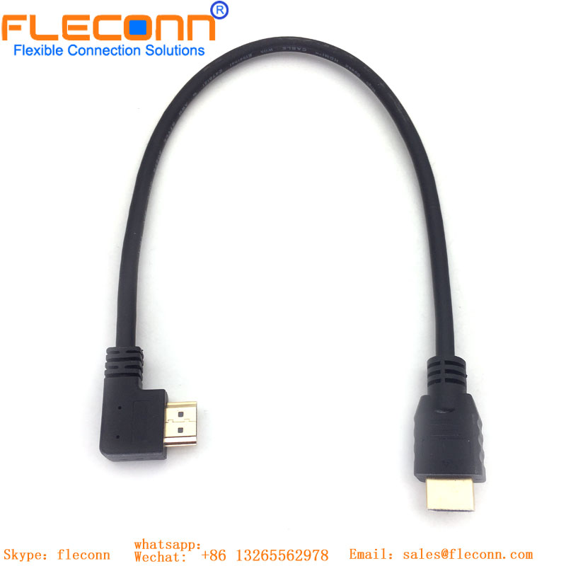 HDMI Straight To 90 Degree Extension Cable